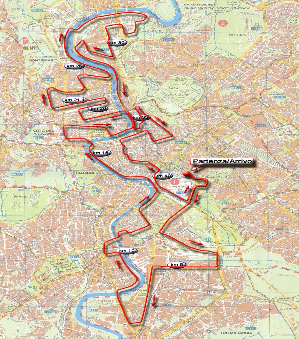 Percorso Maratona Di Roma Tutte Le Strade