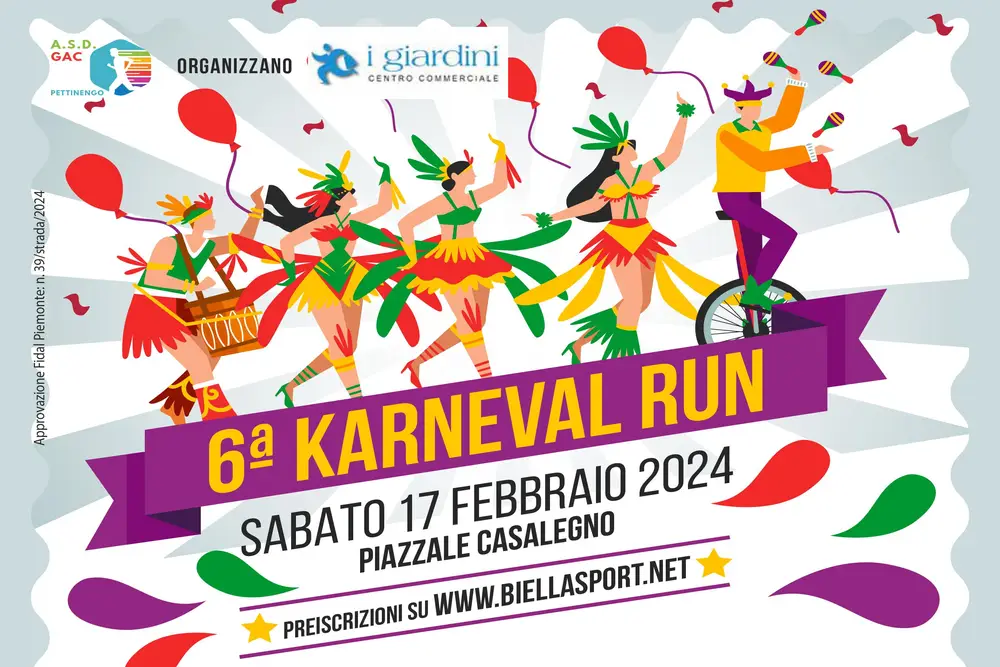 Sabato A Biella La Karneval Run